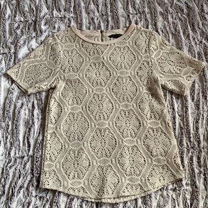 Banana Republic Lace Short Sleeved Shirt